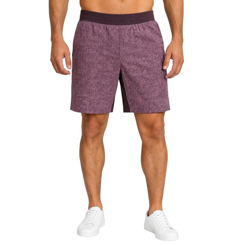Lululemon T.H.E. Short 9" Linerless Sunbleached Cherry Cola Multi performance S